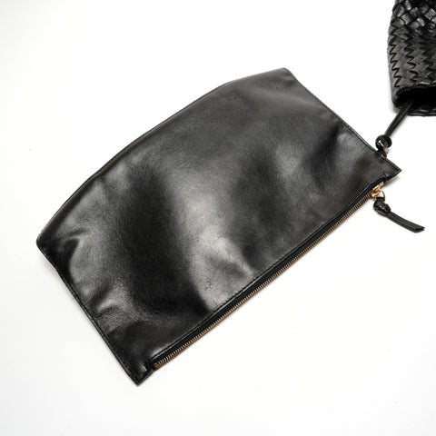 BOTTEGAVENETA INTRECCIATO Hippo PM Tote Bag black WS26898