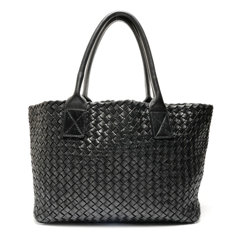 BOTTEGAVENETA INTRECCIATO Hippo PM Tote Bag black WS26898