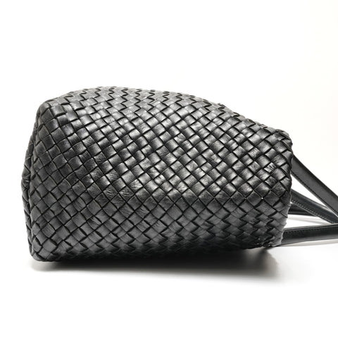 BOTTEGAVENETA INTRECCIATO Hippo PM Tote Bag black WS26898