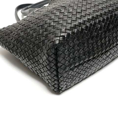 BOTTEGAVENETA INTRECCIATO Hippo PM Tote Bag black WS26898