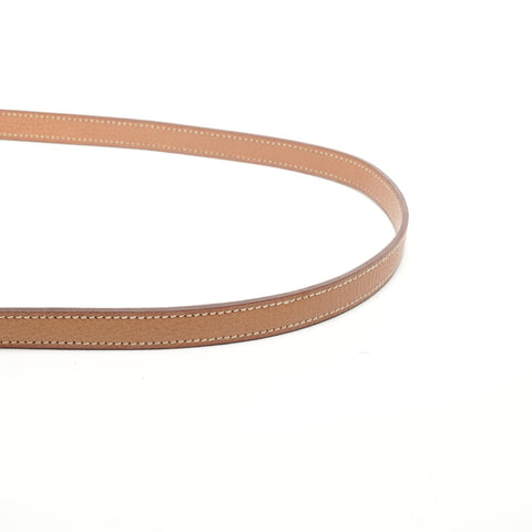 HERMES Kelly 28 Leather 2006 □j Stamp Shoulder Bag beige WS26901