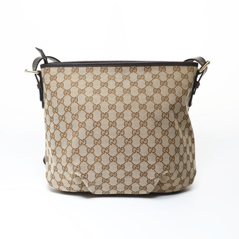 GUCCI GG canvas Shoulder Bag Brown WS26904