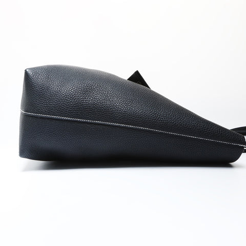 HERMES Z stamped 2021 Cabas Serie 46 Taurillon Clemence Tote Bag black WS26905