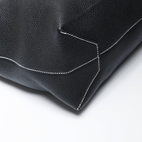 HERMES Z stamped 2021 Cabas Serie 46 Taurillon Clemence Tote Bag black WS26905