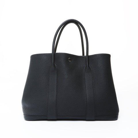 HERMES C stamped 2018 Garden Party PM Negonda Tote Bag black WS26908