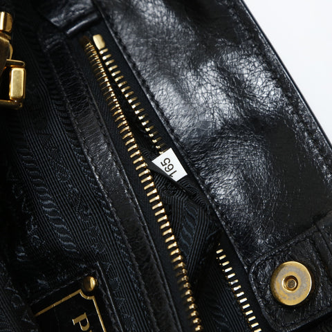 PRADA 2-way tote bag in gold and metal Tote Bag black WS26909