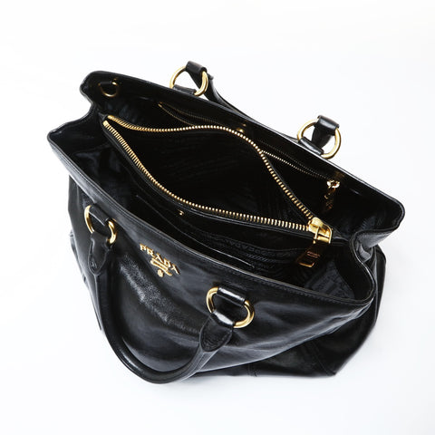 PRADA 2-way tote bag in gold and metal Tote Bag black WS26909