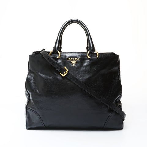 PRADA 2-way tote bag in gold and metal Tote Bag black WS26909