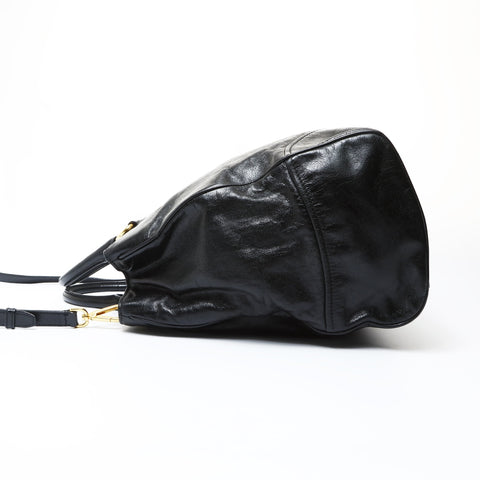 PRADA 2-way tote bag in gold and metal Tote Bag black WS26909