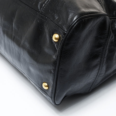 PRADA 2-way tote bag in gold and metal Tote Bag black WS26909