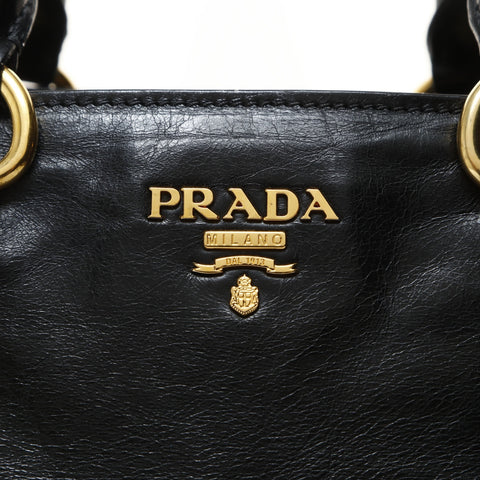 PRADA 2-way tote bag in gold and metal Tote Bag black WS26909