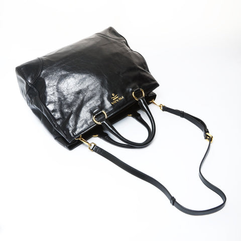 PRADA 2-way tote bag in gold and metal Tote Bag black WS26909