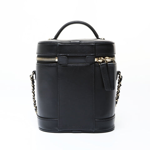 CHANEL No. 27 2019 Vertical Vanity Bag COCO Mark Shoulder Bag black WS26913