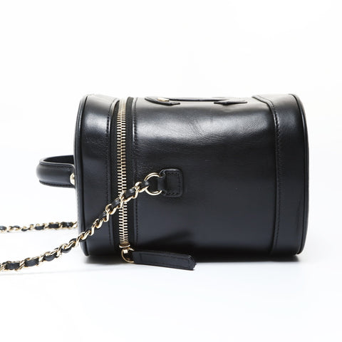 CHANEL No. 27 2019 Vertical Vanity Bag COCO Mark Shoulder Bag black WS26913