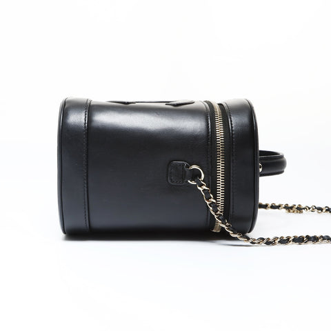 CHANEL No. 27 2019 Vertical Vanity Bag COCO Mark Shoulder Bag black WS26913