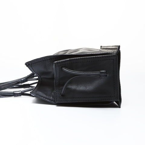 LOEWE Shopper bag with logo and anagram in leather Tote Bag black WS26914