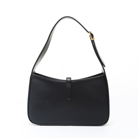 YVES SAINT LAURENT Sun Cassette Leather YSL Logo LE 5 A 7 Shoulder Bag black WS26919