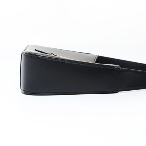 YVES SAINT LAURENT Sun Cassette Leather YSL Logo LE 5 A 7 Shoulder Bag black WS26919