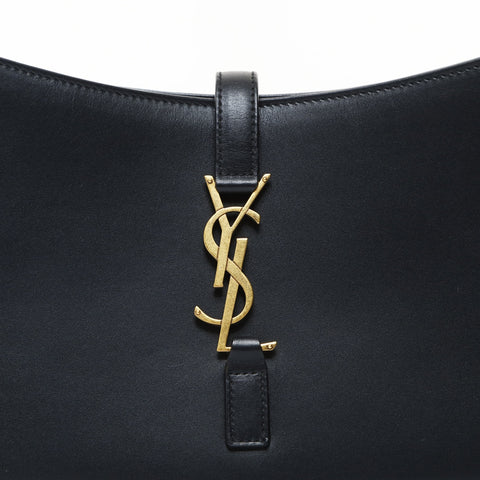YVES SAINT LAURENT Sun Cassette Leather YSL Logo LE 5 A 7 Shoulder Bag black WS26919