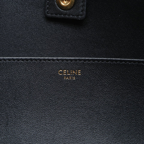 CELINE Triomphe Newspaper Chain Shoulder Bag black WS26923