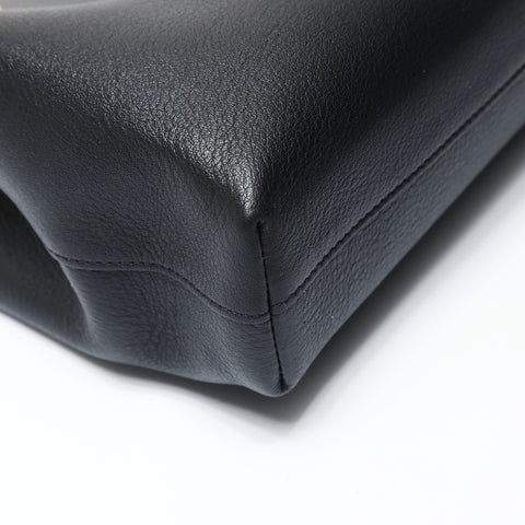 CELINE Triomphe Newspaper Chain Shoulder Bag black WS26923