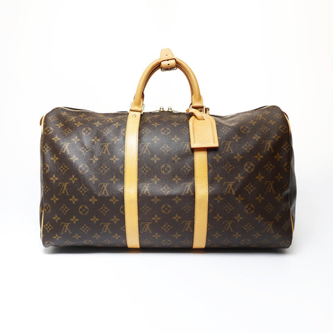 LOUIS VUITTON 2007 Monogram Keepall 50 Boston bag Brown WS26925
