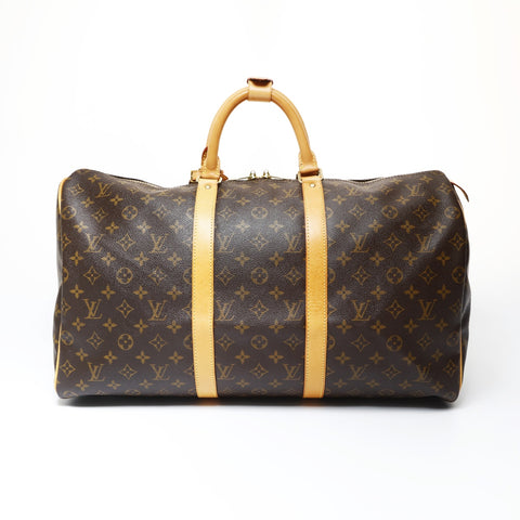 LOUIS VUITTON 2007 Monogram Keepall 50 Boston bag Brown WS26925