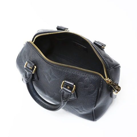 LOUIS VUITTON 2021-2025 Speedy Bandouliere 20 Monogram Handbag black WS26926