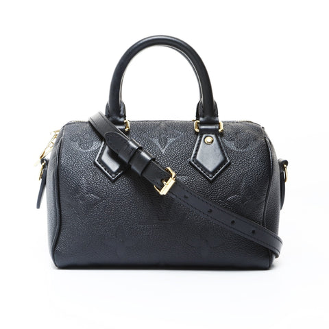 LOUIS VUITTON 2021-2025 Speedy Bandouliere 20 Monogram Handbag black WS26926