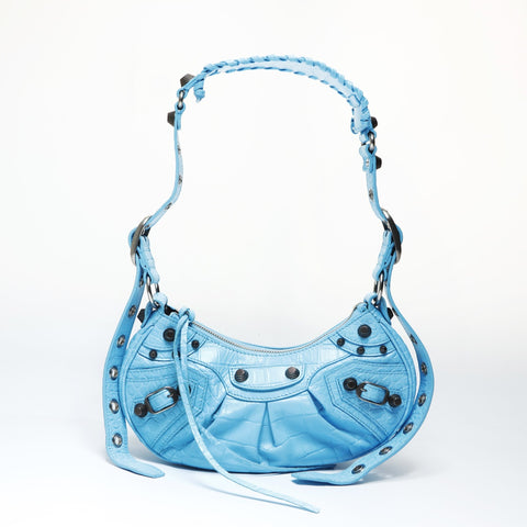 BALENCIAGA Le Cagoule XS Shoulder Bag blue WS26931