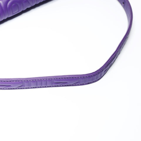 FENDI Mamma Baguette embossed logo Shoulder Bag purple WS26933