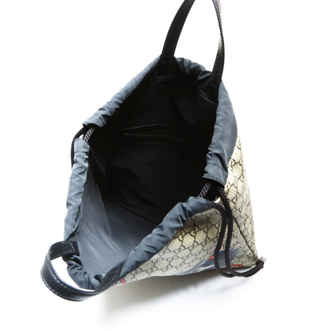 GUCCI Gucci GG Supreme Drawstring Wolf Backpack Backpack  Daypack Brown WS26935