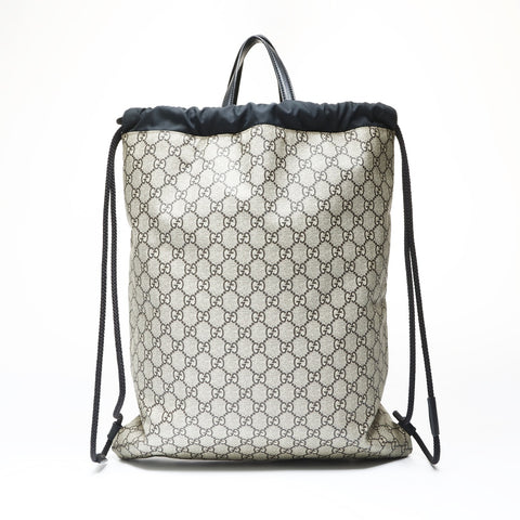 GUCCI Gucci GG Supreme Drawstring Wolf Backpack Backpack Â· Daypack Brown WS26935