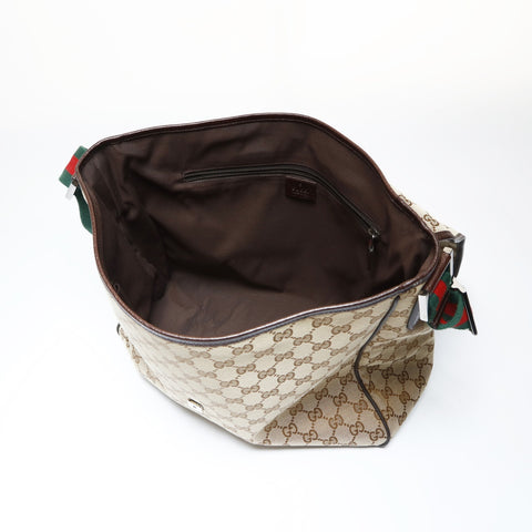 GUCCI Shelly GG canvas messenger bag Shoulder Bag Brown WS26936