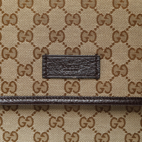 GUCCI Shelly GG canvas messenger bag Shoulder Bag Brown WS26936