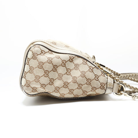 GUCCI GG Canvas Bamboo Handbag beige WS26937