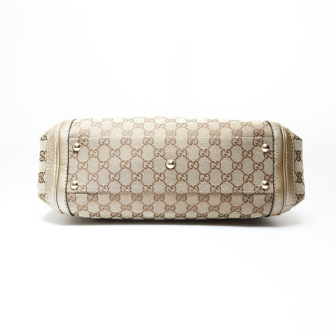 GUCCI GG Canvas Bamboo Handbag beige WS26937