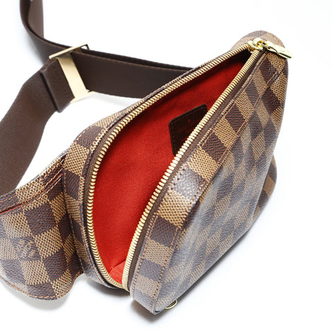 LOUIS VUITTON 2004 Damier Geronimos Shoulder Bag Brown WS26939