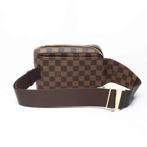 LOUIS VUITTON 2004 Damier Geronimos Shoulder Bag Brown WS26939