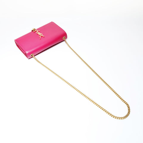 YVES SAINT LAURENT Kate Tassel Medium Leather Shoulder Bag pink WS26940
