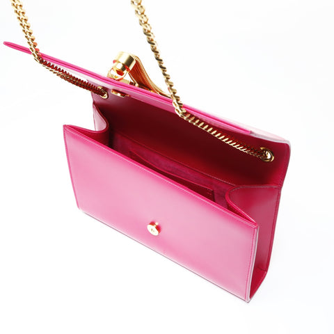YVES SAINT LAURENT Kate Tassel Medium Leather Shoulder Bag pink WS26940