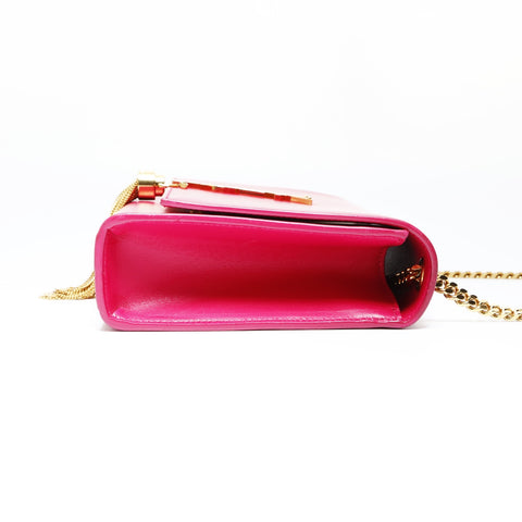 YVES SAINT LAURENT Kate Tassel Medium Leather Shoulder Bag pink WS26940