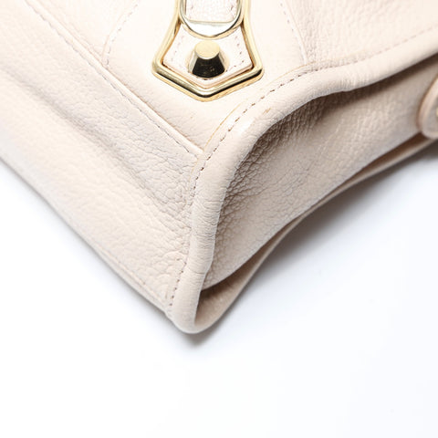 BALENCIAGA The Giant Mini City 2way Metal Gold Handbag pink WS26944