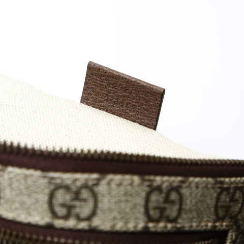 GUCCI Courier GG Supreme Sherry Line PVC Shoulder Bag Brown WS26945