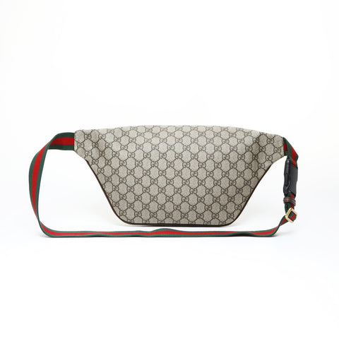 GUCCI Courier GG Supreme Sherry Line PVC Shoulder Bag Brown WS26945