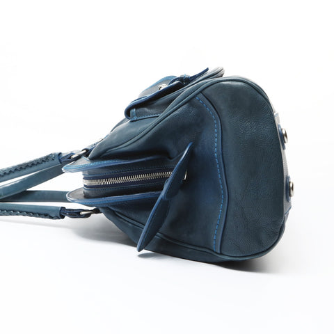 Christian Dior logo leather Shoulder Bag blue WS26946