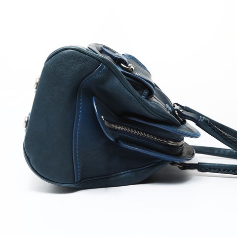 Christian Dior logo leather Shoulder Bag blue WS26946