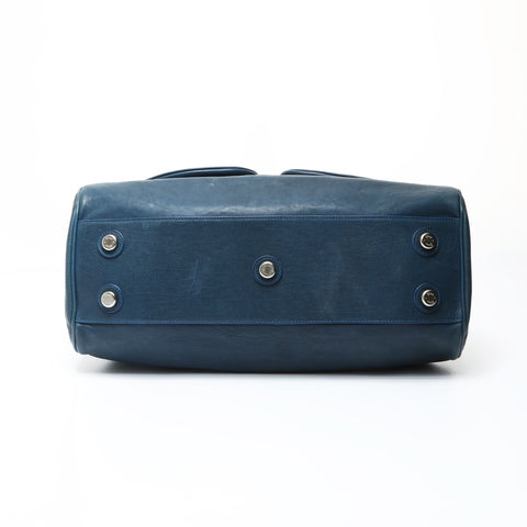 Christian Dior logo leather Shoulder Bag blue WS26946