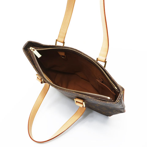 LOUIS VUITTON 2002 Cava Piano Monogram Tote Bag Brown WS26947