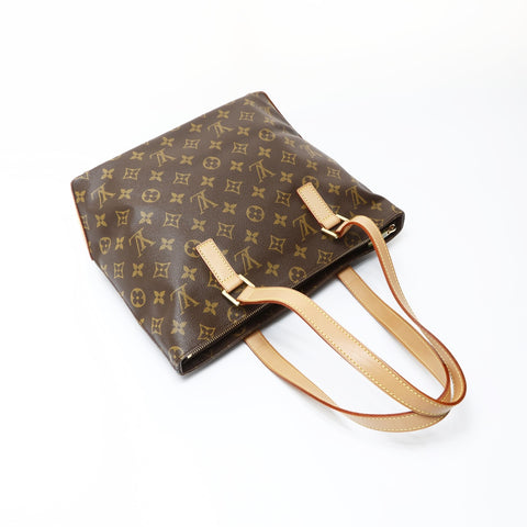 LOUIS VUITTON 2002 Cava Piano Monogram Tote Bag Brown WS26947